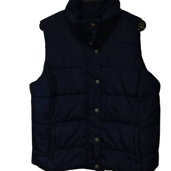 Old Navy Puffa Vest Into The Deep XL Dark Blue Insulated Zipper Front - Picture 1 of 8